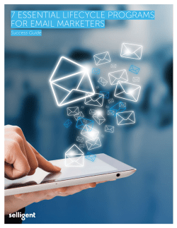 7 essential lifecycle programs for email marketers