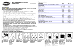 Hydrogen Sulfide Test Kit