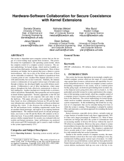 Hardware-Software Collaboration for Secure