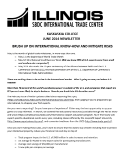 ISBDC ITC Newsletter June 2014