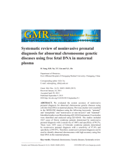 Systematic review of noninvasive prenatal diagnosis
