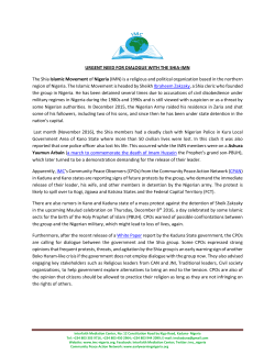 Urgent Need for Dialogue with Shia-IMN