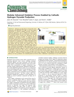Modular Advanced Oxidation Process Enabled