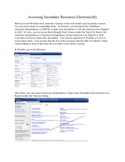 Accessing Secondary Resources Electronically