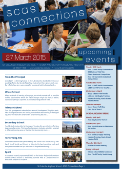 connections - St Columba Anglican School