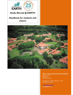 EARTH Study Abroad Handbook