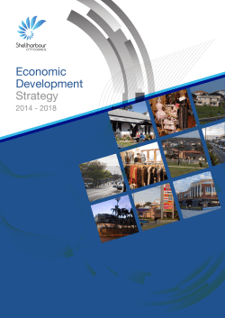 Economic Development Strategy - Shellharbour City Council