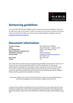 Sentencing guidelines Document information