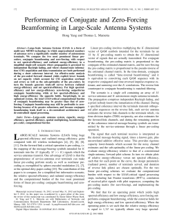 Performance of Conjugate and Zero-Forcing