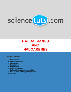 haloalkanes and haloarenes