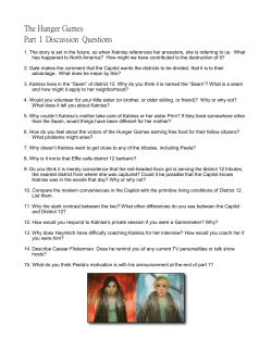 The Hunger Games Part I Discussion Questions