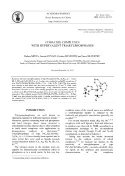 cobalt(ii) complexes with hypervalent triarylphosphanes
