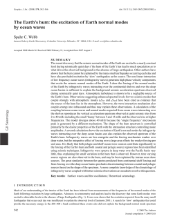 The Earth`s hum: the excitation of Earth normal modes by ocean waves