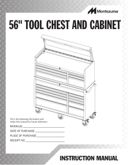 56" TOOL CHEST AND CABINET