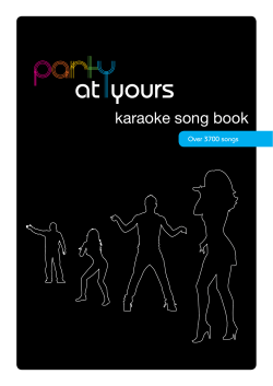karaoke song book