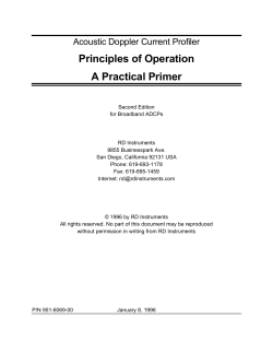 Principles of Operation A Practical Primer