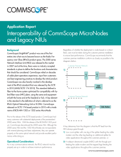 Interoperability of CommScope MicroNodes and