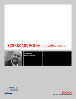 COGNOS White Paper - UNLV Office of Decision Support