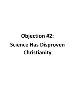 Objection #2: Science Has Disproven Christianity