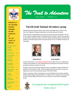 The Trail to Adventure - Boy Scouts of America