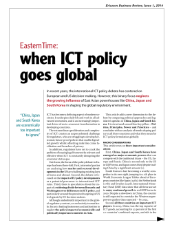 Eastern Time: when ICT policy goes global