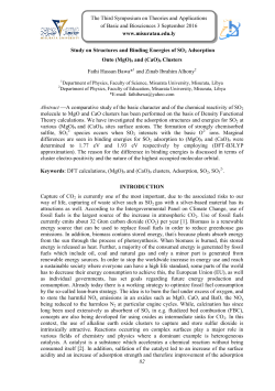 82 Study on Structures and Binding Energies of SO2 Adsorption