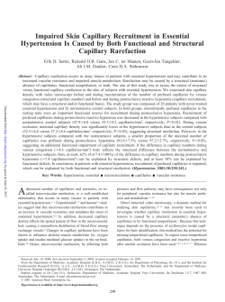 Impaired Skin Capillary Recruitment in Essential Hypertension Is