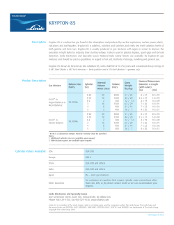 krypton-85 - Linde Premium Products
