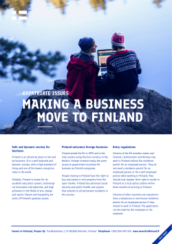 making a business move to finland