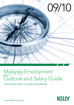 Malaysia Employment Outlook and Salary Guide