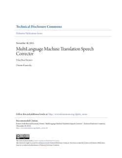 MultiLanguage Machine Translation Speech Corrector