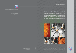 Guidelines for the development, implementation and