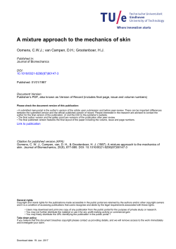A mixture approach to the mechanics of skin