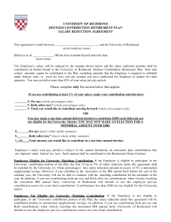 Salary Reduction Agreement Form
