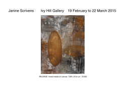 J Scrivens Feb-Mar 15