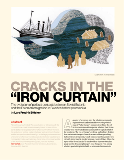 cracks in The &ldquo;iron curTain&rdquo;