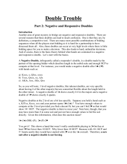 Double Trouble - santacruzbridge.org