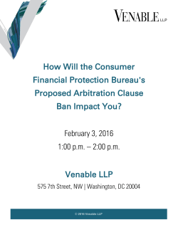 How Will the Consumer Financial Protection Bureau`s