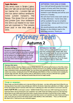 Monkey Team - Whitecotes Primary School