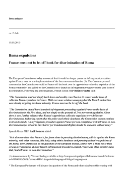 Roma expulsions