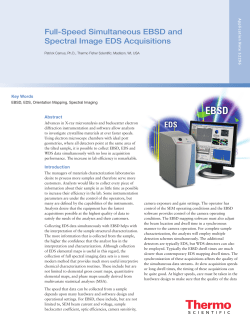 Full-Speed EBSD and EDS - Thermo Fisher Scientific