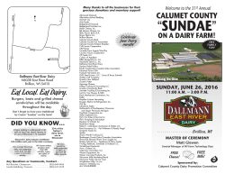 calumet county &ldquo;sundae&rdquo; - Cooperative Extension County Offices