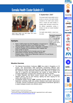 Health Cluster Bulletin - World Health Organization
