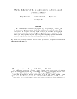 On the Behavior of the Gradient Norm in the Steepest Descent
