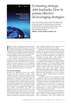 Evaluating strategic debt buybacks