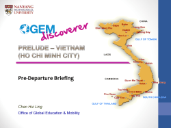 Pre-Departure Briefing - Global - Nanyang Technological University