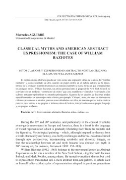 classical myths and american abstract expressionism