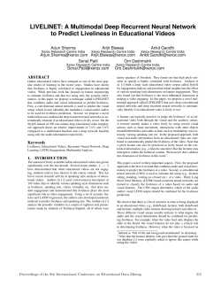LIVELINET - International Educational Data Mining Society