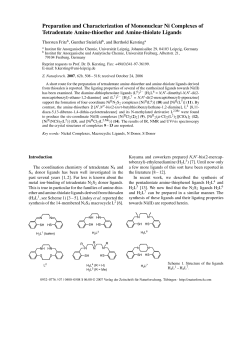 Full Text - Verlag der Zeitschrift f&uuml;r Naturforschung