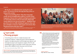 Start with trong prayer